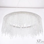 Подвесная люстра светодиодная APL LED Sicilia SH02.73.B.Ni.4000 (220V, хрусталь, на тросе)