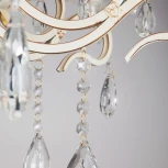 Потолочная люстра Eurosvet 12205 12205/6 белый (хрусталь Strotskis, подсвечник, свеча)