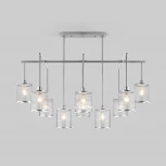 Потолочная люстра Wi-Fi на штанге Eurosvet Inari 60144/10 хром (220V, управление смартфоном, голосовое управление, умный дом - Minimir Home, Алиса, Маруся, Салют)