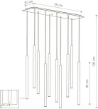Подвесная люстра Nowodvorski Laser 8923 (220V)