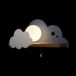 Настенный светильник Loft It Axel 10134 Blue (для детской, 220V, выключатель, шар)