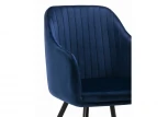 Обеденный стул на металлокаркасе Woodville Slam dark blue 11895