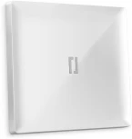Лицевая панель Ambrella Volt ALFA (Белый глянец) для 1-клавишных выключателей с подсветкой QUANT AP1020
