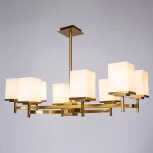 Потолочная люстра на штанге Divinare Fawaris 4504/17 LM-8 (220V, куб)