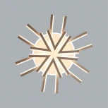 Потолочная люстра Lumion Alberta 8029/95CL белый/белый, металл/акрил с ПДУ c подсв. осн. LED 95W 3000-6000К 220V (круглые)