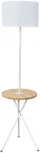Торшер на треноге со столиком Arte Lamp Combo A2070PN-1WH (220V)