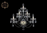 Бра Art Classic 10.21 10.21.2+2+1.200.XL.Gd.Sp (220V, хрусталь, подвески, подсвечник, свеча)