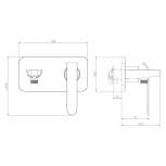 Гигиенический душ Lemark Melange LM4919CW со смесителем, С ВНУТРЕННЕЙ ЧАСТЬЮ