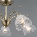 Потолочная люстра на штанге ILLUMICO IL0594-5CSQ-25 AB AREZZO