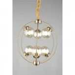 Подвесная люстра Omnilux Serrano OML-94513-06 (220V, на цепи, шар, шарики)