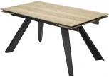 Стол Мейсон 160 Дуб Галифакс / черный М-City