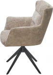 Стул M-City GARLAND 360 град. поворот. HAGA-30 Бежевый, ткань/ GINO-101 Бежевый, ткань/ Черный