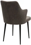 Стул HERMAN Kashemir 925 Серо-коричневый, велюр / черный каркас M-City 461MC05030
