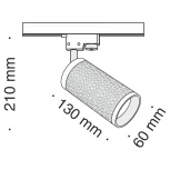 Трековый светильник Focus Design Unity GU10 50Вт (однофазный) Maytoni Technical TR011-1-GU10-B (220V, круглые)