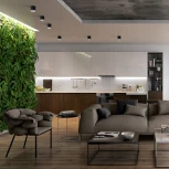 Светильник потолочный накладной Feron HL362 LUNA 41997 12W, GX53, черный (220V, круглые)