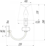 Бра Maytoni Roma ARM006WL-01G