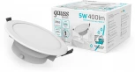 Светильник встраиваемый Gauss Downlight 9033420205 5W 400lm 4000K IP54 белый LED (220V, круглые)