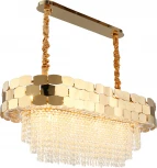 Подвесная люстра Dzhoell APL.823.03.10 Aployt (220V, хрусталь, на цепи)