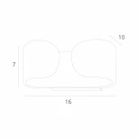 Настенный светильник Arte Lamp Parentesi A1419AP-1GY