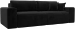Диван прямой Лига-036 НПБ Классик (Черный/Велюр) Лига Диванов арт.121312