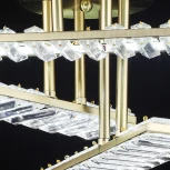 Потолочная люстра хрустальная светодиодная на штанге Reluce 02598-0.3-102W COP (220V)