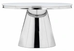 Стеклянный стол Woodville Bloss белый 15306