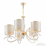 Подвесная люстра Arte Milano Florentia-9787 309787/5 Wh/Gd (220V, на цепи)