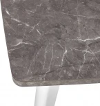 Стол Bradex Home Oslo раскладной 120-160x80x76см, Мрамор Сиена, белый (RF 0585)