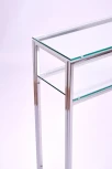 Консольный стол AllConsoles 1042-CS clear серебряный