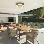 Потолочная люстра светодиодная с вентилятором Mantra Polinesia 8230