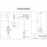 Подвесной светильник Maytoni Gosford T436-PL-01-GR