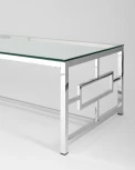 Журнальный стол Stool Group 120*60 БРУКЛИН серебро УТ000001493