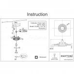 Встраиваемый точечный светильник Maytoni Gyps Classic DL282-1-01-W