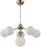 Потолочная люстра на штанге Lumion Marsha 6536/6C золотой E27 6*40W 220V (шарики)