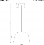 Подвесной светильник Evoluce Blank SLE1805-403-01 Черный/Черный E27 1*40W (220V, на проводе, круглые)