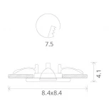Встраиваемый точечный светильник Arte Lamp Aqua A5444PL-1WH (220V, IP44)
