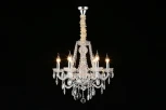 Подвесная люстра Koletta APL.755.03.06 (220V, хрусталь, подвески, на цепи, свеча)