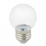 Лампочка светодиодная шар прозрачная E27 1W 3000K Volpe LED-G45-1W/3000K/E27/CL/С