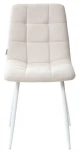 Стул CHILLI UF860-01B бежевый, ткань/белый каркас