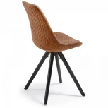 Обеденный стул La Forma (ex Julia Grup) Lars (Коричневый/ Массив дерева)