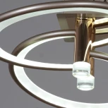 Потолочная люстра светодиодная с управлением смарфоном и пультом Reluce 09253-0.3-4S Champaign silver (регулировка яркости, 220V)