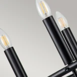 Подвесная люстра Kichler Capitol Hill KL-CAPITOL-HILL6-BLK (220V, на цепи, свеча)