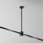 Крепление потолочное Medium 300мм с прямым коннектором питания Flarity черный Maytoni Accessories for tracks Flarity TRA158С-IPC1-B (24V)