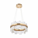 Подвесная люстра Arte Milano Venezia 312033/D500 BS (регулировка яркости, LED, 220V, хрусталь, пульт управления, на тросе, круглые)