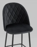 Стул полубарный Stool Group Марсель велюр черный УТ000025270