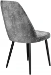 Стул DikLine 326 микровелюр M13 светло-серый, ножки черные
