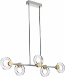 Потолочная люстра на штанге Simple Story 1082 1082-LED20PL (220V, хрусталь, кольцо)