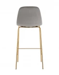 Стул барный Stool Group Валенсия SN велюр серый золотые ножки УТ000036445