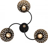 Потолочная люстра на штанге Reluce 01515-0.3-03 BK+WOOD (220V)