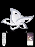 Потолочная люстра Natali Kovaltseva LED INNOVATION STYLE 83002 (регулировка яркости, 220V, пульт управления, умный дом - LampSmart, цветы)
